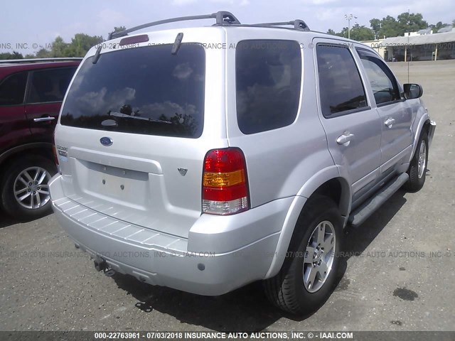 1FMCU94115KC72587 - 2005 FORD ESCAPE LIMITED SILVER photo 4