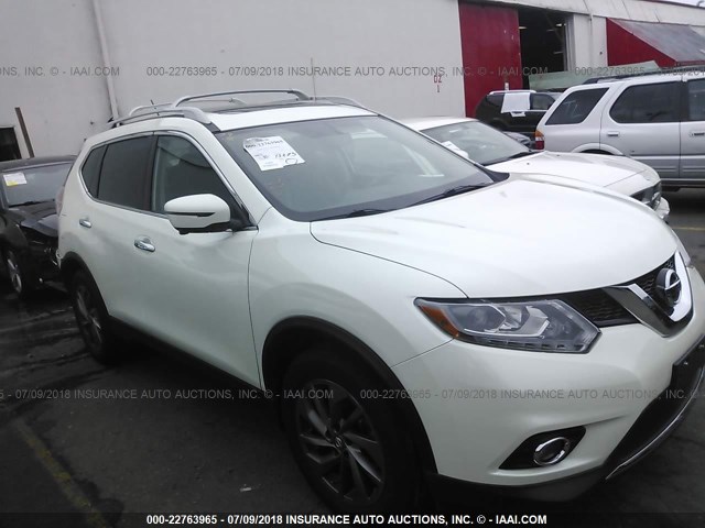 5N1AT2MV3GC737369 - 2016 NISSAN ROGUE S/SL/SV WHITE photo 1