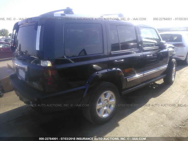 1J8HG58296C124222 - 2006 JEEP COMMANDER LIMITED BLACK photo 4