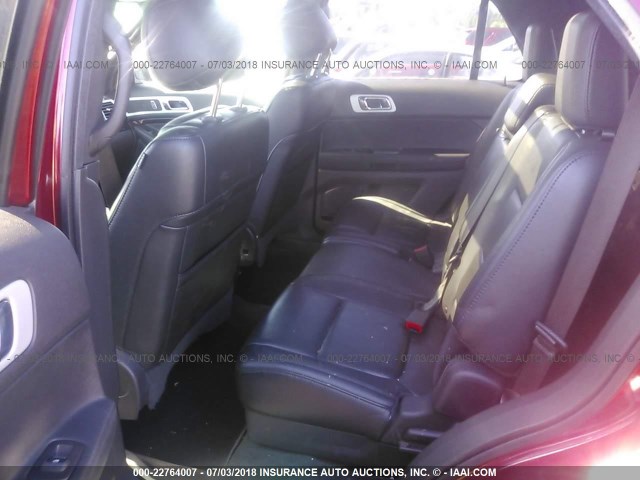 1FM5K8F89DGA17917 - 2013 FORD EXPLORER LIMITED 红色 照片 8