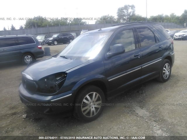 3G5DB037X4S576379 - 2004 BUICK RENDEZVOUS CX/CXL BLUE photo 2