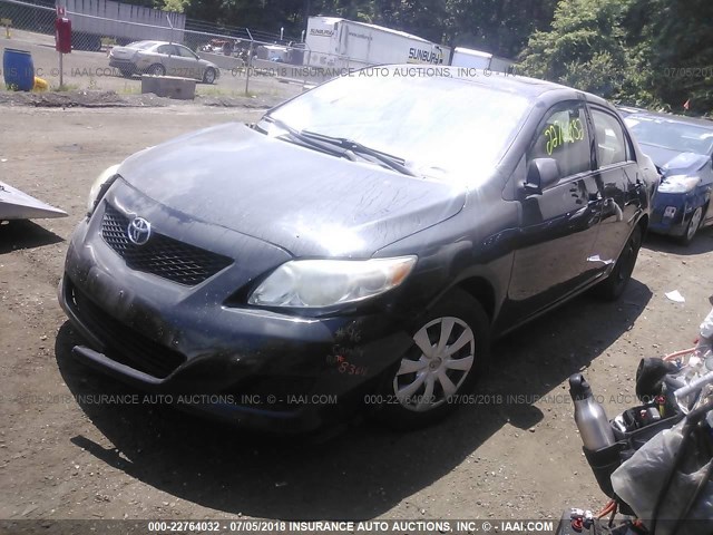 2T1BU4EEXAC307417 - 2010 TOYOTA COROLLA S/LE/XLE BLACK photo 2