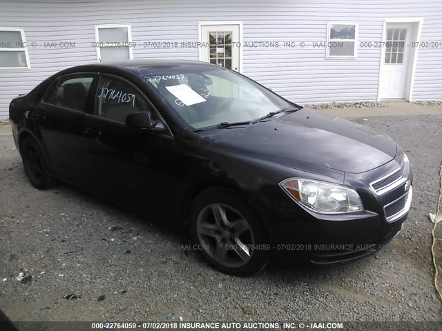 1G1ZB5EB1AF314188 - 2010 CHEVROLET MALIBU LS BLACK photo 1