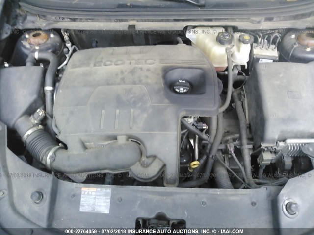 1G1ZB5EB1AF314188 - 2010 CHEVROLET MALIBU LS BLACK photo 10