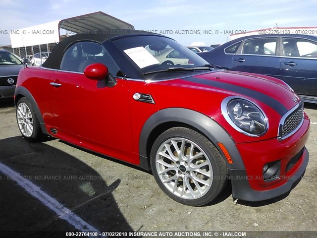 WMWSY1C58ET719563 - 2014 MINI COOPER ROADSTER  RED photo 1