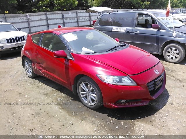 JHMZF1D69CS004453 - 2012 HONDA CR-Z EX RED photo 1