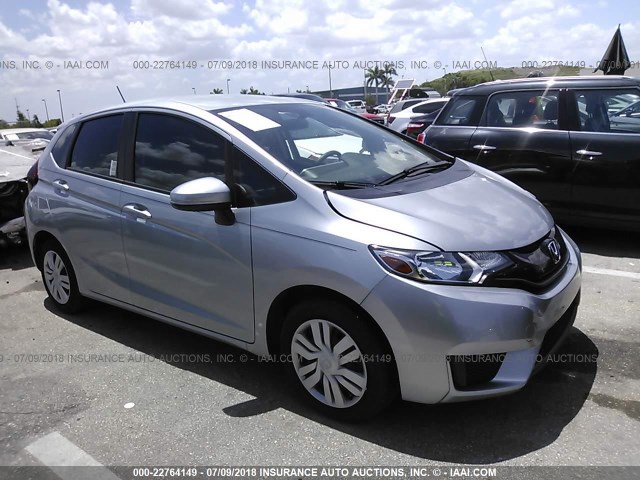 JHMGK5H55HS017994 - 2017 HONDA FIT LX SILVER photo 1