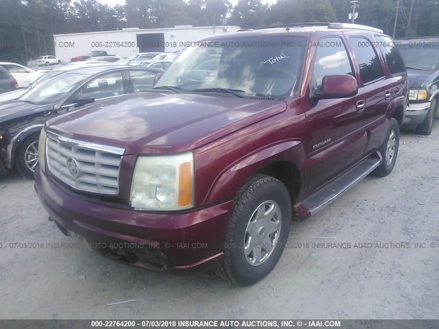 1GYEK63N32R137307 - 2002 CADILLAC ESCALADE LUXURY RED photo 2