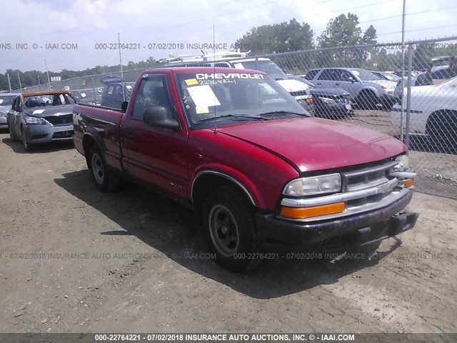 1GCCS1443WK177178 - 1998 CHEVROLET S TRUCK S10 RED photo 1
