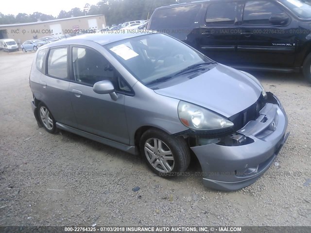 JHMGD37617S064804 - 2007 HONDA FIT S 银色 照片 1