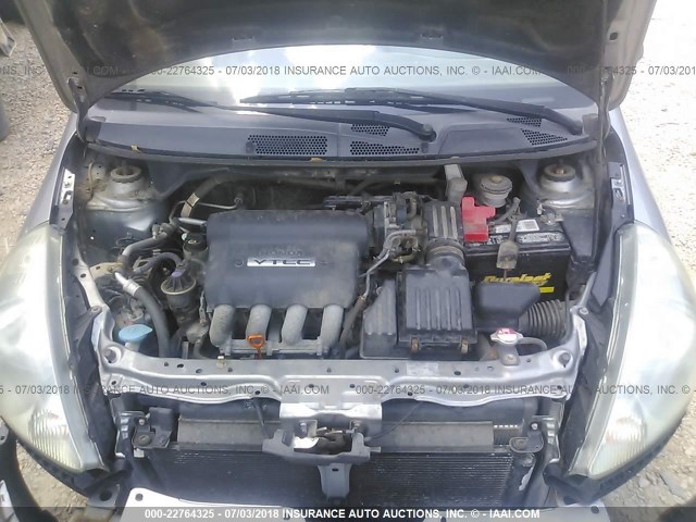 JHMGD37617S064804 - 2007 HONDA FIT S 银色 照片 10