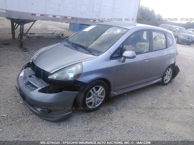JHMGD37617S064804 - 2007 HONDA FIT S 银色 照片 2