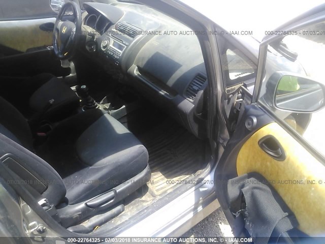 JHMGD37617S064804 - 2007 HONDA FIT S 银色 照片 5