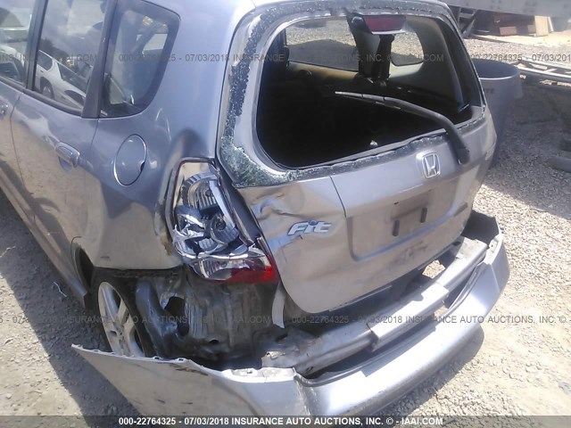 JHMGD37617S064804 - 2007 HONDA FIT S 银色 照片 6