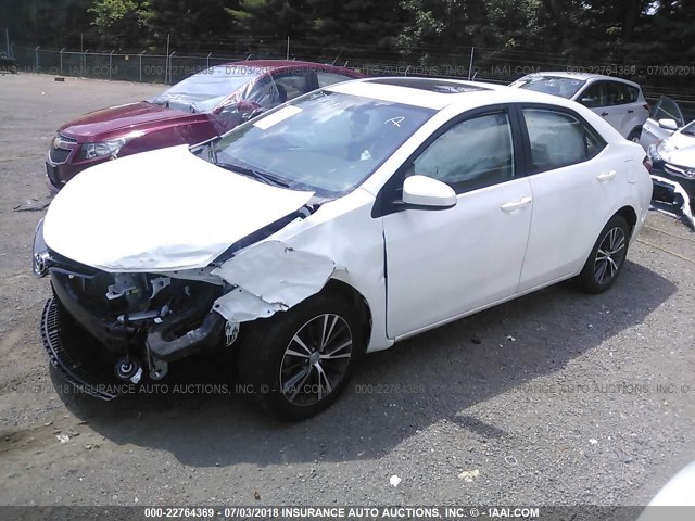 5YFBURHE3GP507864 - 2016 TOYOTA COROLLA L/LE/LE PLS/PRM/S/S PLS WHITE photo 2