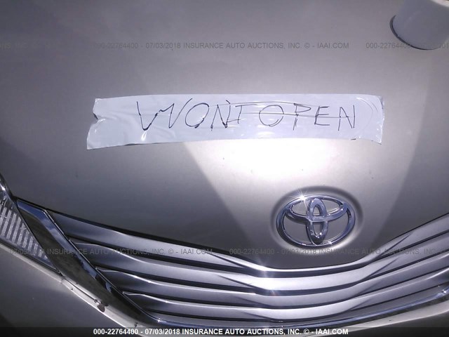 5TDYK3DC6GS743255 - 2016 TOYOTA SIENNA XLE/LIMITED TAN photo 10