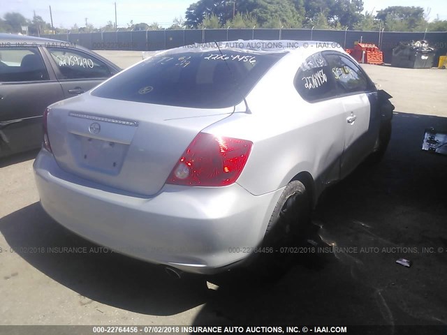 JTKDE177370192707 - 2007 TOYOTA SCION TC 银色 照片 4