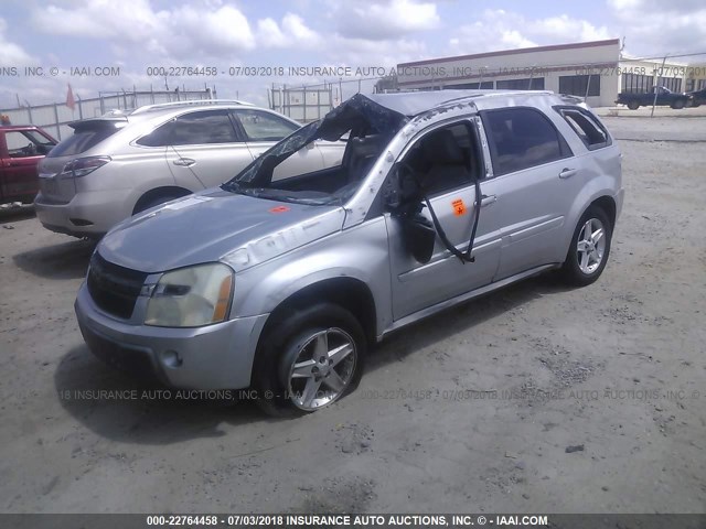 2CNDL63F856005565 - 2005 CHEVROLET EQUINOX LT SILVER photo 2