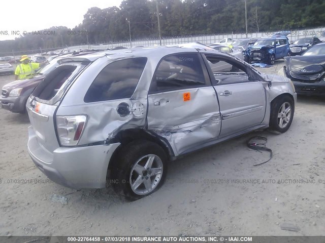 2CNDL63F856005565 - 2005 CHEVROLET EQUINOX LT SILVER photo 4