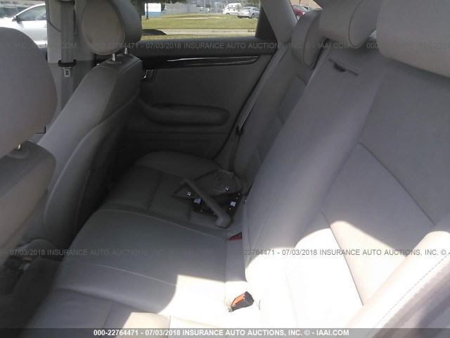 WAUDF78E18A124774 - 2008 AUDI A4 2.0T QUATTRO SILVER photo 8