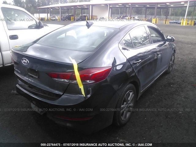 5NPD84LF0HH022919 - 2017 HYUNDAI ELANTRA SE/VALUE/LIMITED BLACK photo 4