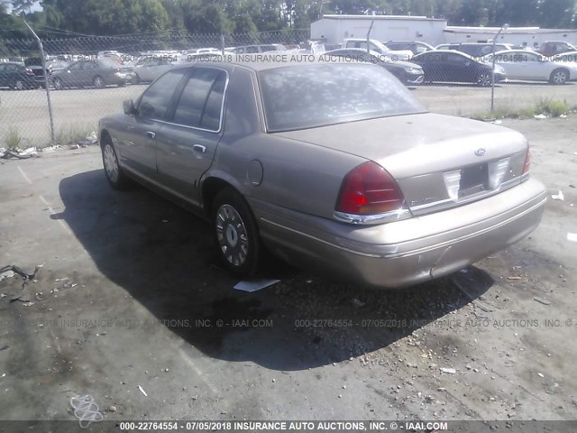 2FAFP71W53X139232 - 2003 FORD CROWN VICTORIA POLICE INTERCEPTOR GOLD photo 3