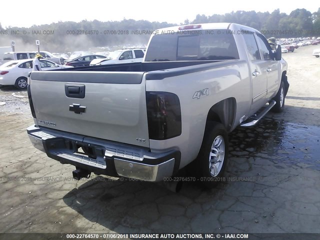 1GCHK63649F117574 - 2009 CHEVROLET SILVERADO K2500 HEAVY DUTY LTZ SILVER photo 4