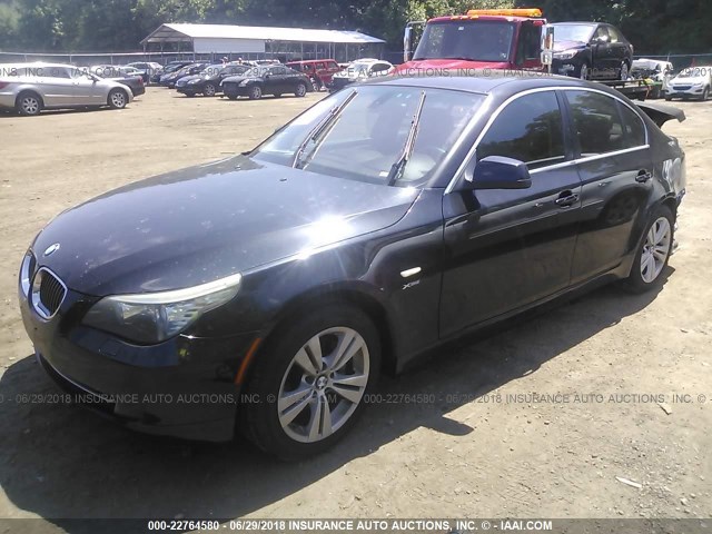 WBANV1C53AC443406 - 2010 BMW 528 XI BLACK photo 2