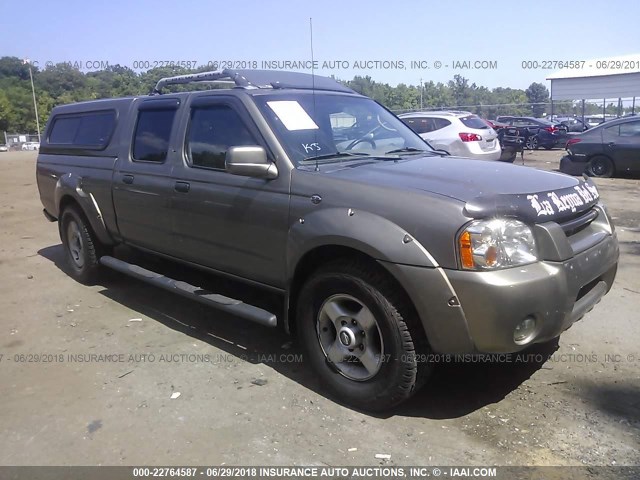 1N6ED29Y12C362903 - 2002 NISSAN FRONTIER CREW CAB XE/CREW CAB SE GOLD photo 1