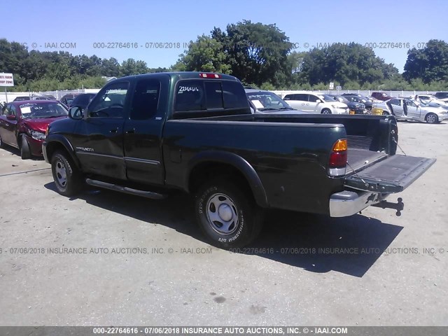5TBBT44193S375292 - 2003 TOYOTA TUNDRA ACCESS CAB SR5 GREEN photo 3