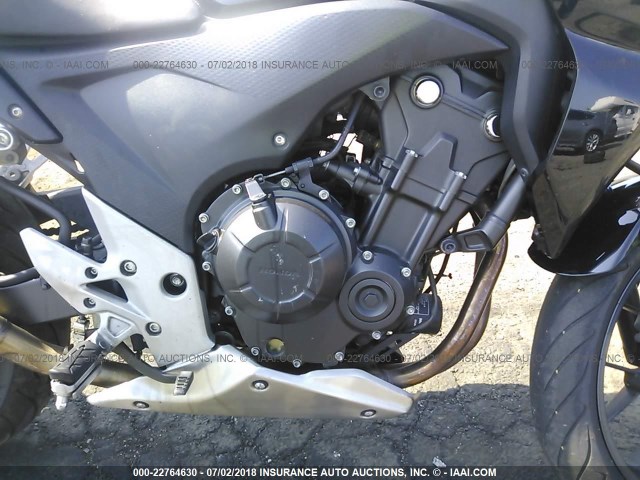 MLHPC4517D5000548 - 2013 HONDA CB500 F BLACK photo 8