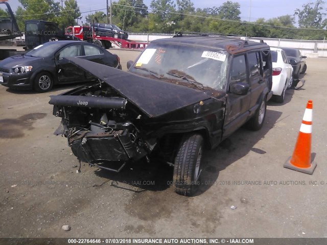 1J4FF58S21L529410 - 2001 JEEP CHEROKEE CLASSIC/LIMITED BLACK photo 2