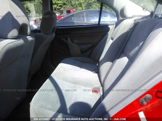 1HGES16325L024363 - 2005 HONDA CIVIC DX VP 红色 照片 8