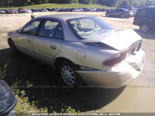 2G4WS52J151157552 - 2005 BUICK CENTURY CUSTOM TAN photo 3