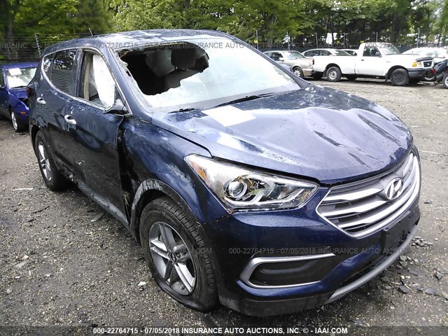 5XYZTDLB5JG546808 - 2018 HYUNDAI SANTA FE SPORT  BLUE photo 1