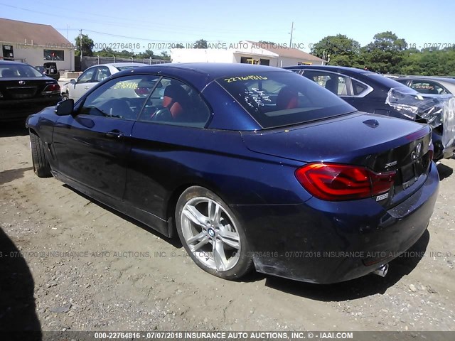 WBA4Z7C52JED47714 - 2018 BMW 440XI Dark Blue photo 3