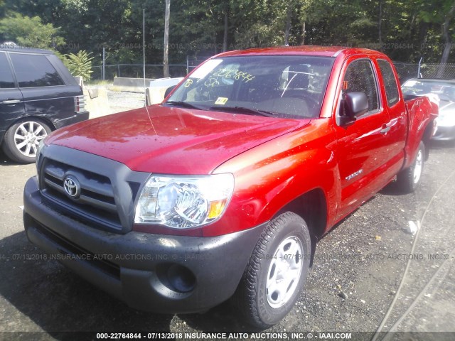 5TETX4CN9AZ724312 - 2010 TOYOTA TACOMA ACCESS CAB RED photo 2