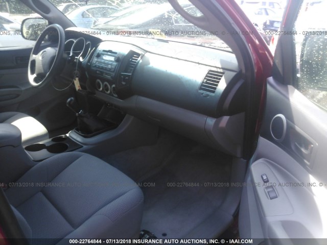 5TETX4CN9AZ724312 - 2010 TOYOTA TACOMA ACCESS CAB Қызыл фото 5