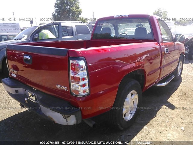 3GTEC14X96G227833 - 2006 GMC NEW SIERRA C1500 RED photo 4