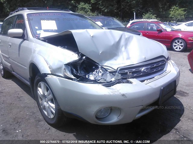 4S4BP62C357349131 - 2005 SUBARU LEGACY OUTBACK 2.5I LIMITED TAN photo 6