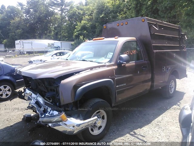 1GBHC24U63E300351 - 2003 CHEVROLET SILVERADO C2500 HEAVY DUTY BROWN photo 2