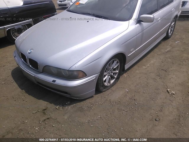 WBADT43403G033278 - 2003 BMW 525 I AUTOMATIC SILVER photo 6