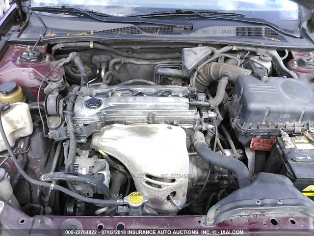 4T1BE32K92U012648 - 2002 TOYOTA CAMRY LE/XLE/SE მუქწითელი ფოტო 10