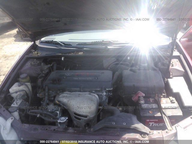 4T1BE30K63U152709 - 2003 TOYOTA CAMRY LE/XLE/SE წითელი ფოტო 10