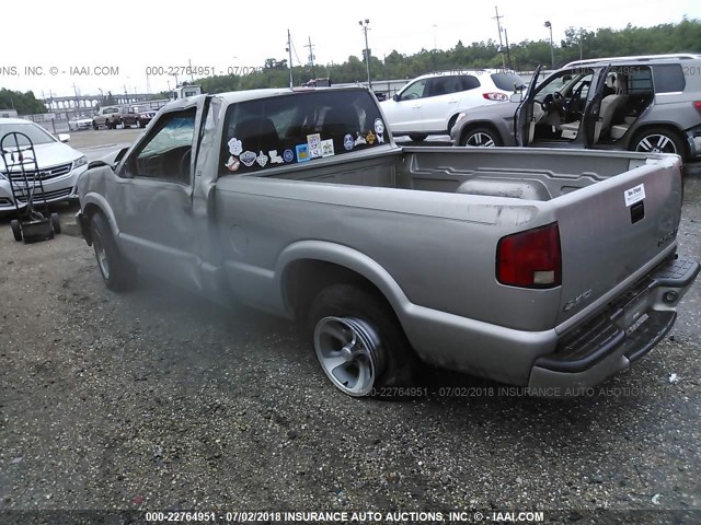 1GCCS145328233572 - 2002 CHEVROLET S TRUCK S10 BEIGE photo 3