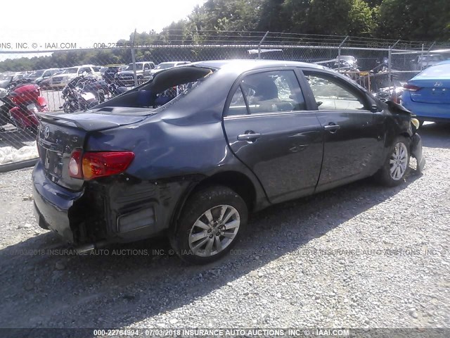 1NXBU4EE4AZ361889 - 2010 TOYOTA COROLLA S/LE/XLE GRAY photo 4