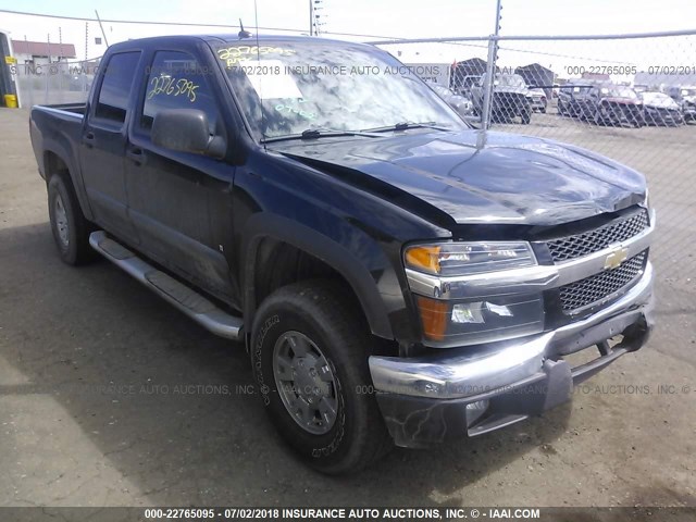 1GCDT33E088223606 - 2008 CHEVROLET COLORADO LT BLACK photo 1