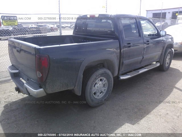 1GCDT33E088223606 - 2008 CHEVROLET COLORADO LT BLACK photo 4