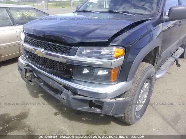 1GCDT33E088223606 - 2008 CHEVROLET COLORADO LT BLACK photo 6