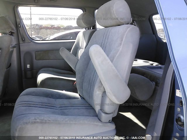 4T3ZF13CXWU023324 - 1998 TOYOTA SIENNA LE/XLE BLUE photo 8